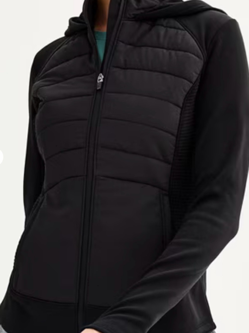 Women's Tek Gear Hooded Mixed-Media Jacket (M)